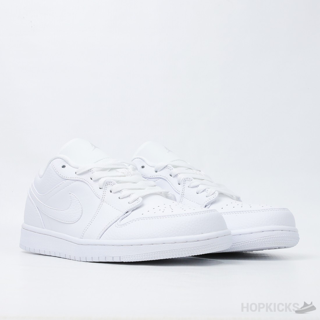 公式正規品!★JORDAN 1 LOW TRIPLE WHITE TUMBLED LEATHER Jordan 1 Low Triple White Tumbled Leather - 553558-130